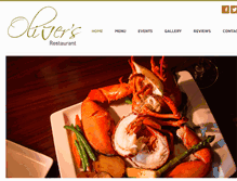 Tablet Screenshot of olivers-cafe.com
